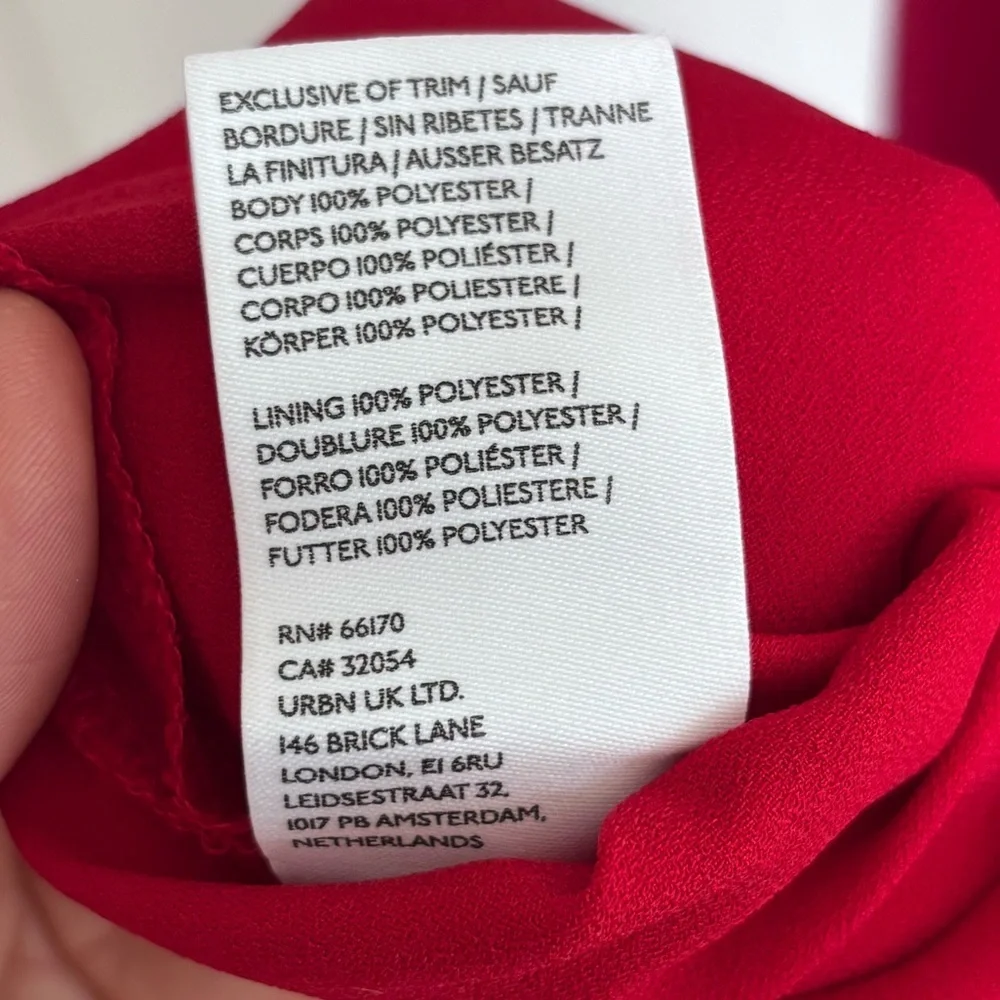 NWT BHLDN Anthropologie Red Halter Open Back Satin Effect Maxi Gown Dress - Picture 11 of 11
